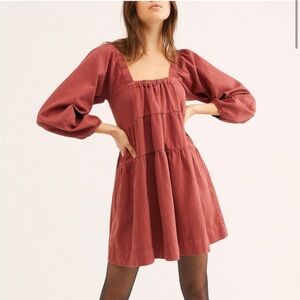 Free People Lou Jean Babydoll Dress size small